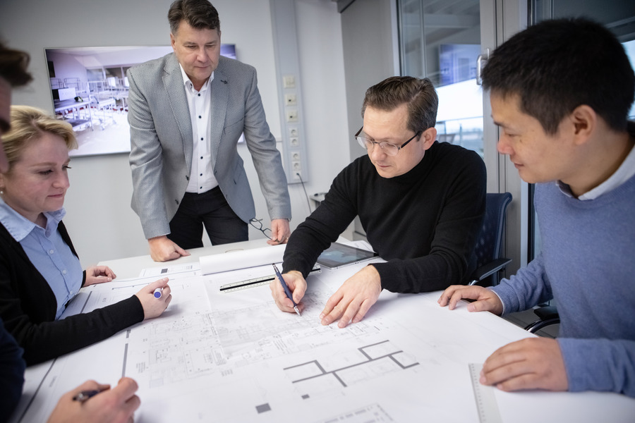 Collaboration during employee meeting