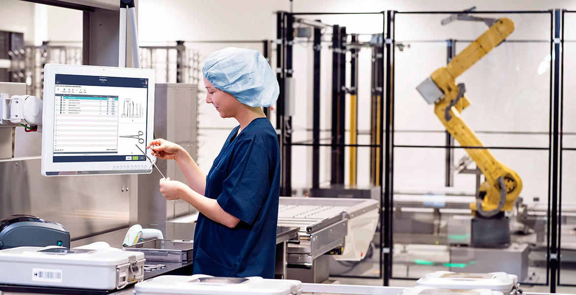 T-DOC sterile goods management interfaces with CSSD automation and hospital IT systems