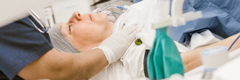 Patient under anesthesia