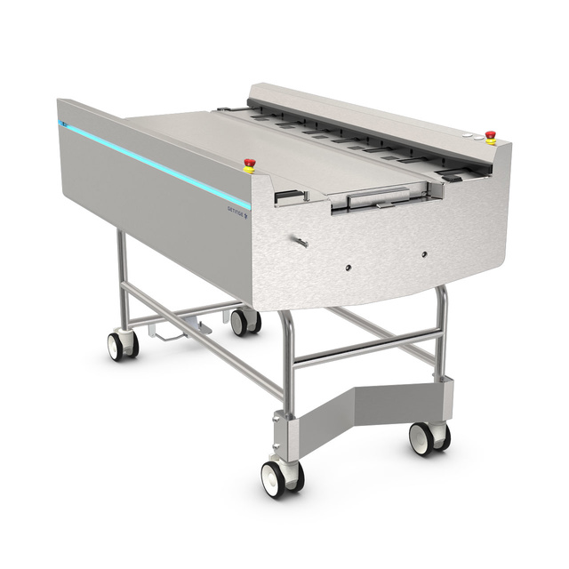 Automatiq loader and unloader for baskets and containers 