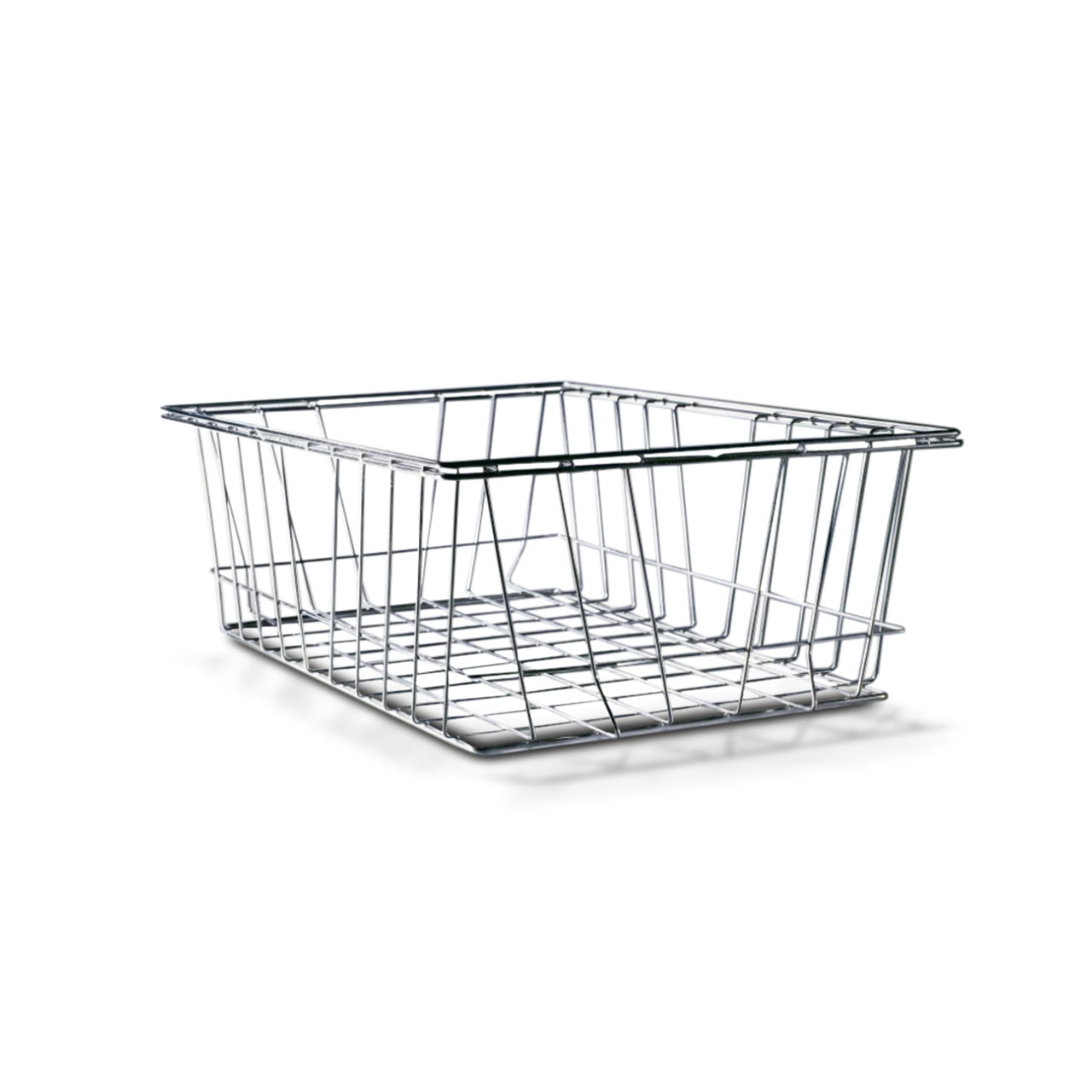 Modular wire basket made of stainless steel