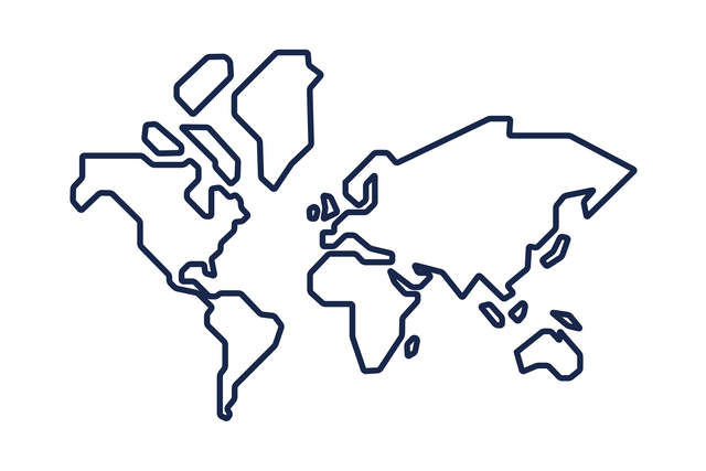 Workd map icon
